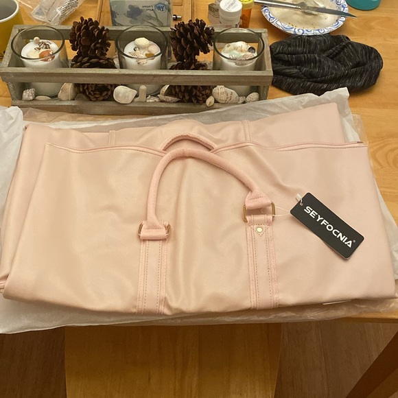 Convertible Carry on Garment Bag w/Shoe Pouch 2 in 1 Hanging Suitcase Duffle Bag - Picture 4 of 5